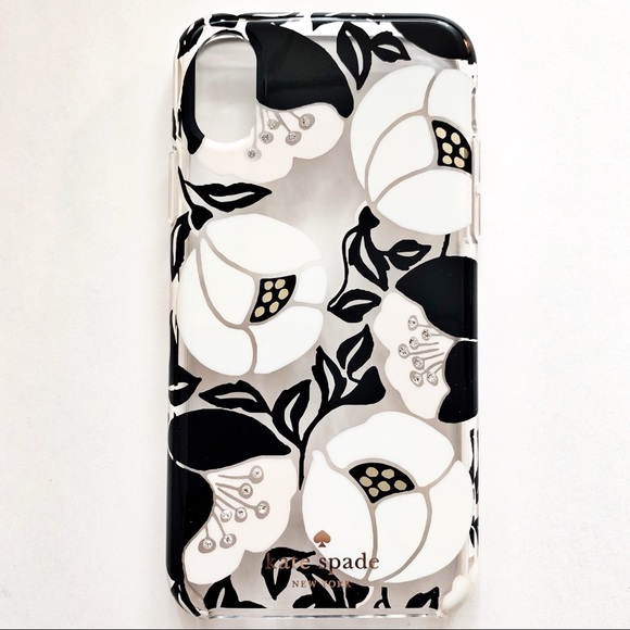 🆕 Kate Spade iPhone X & XS Floral Jeweled Case - Picture 3 of 4